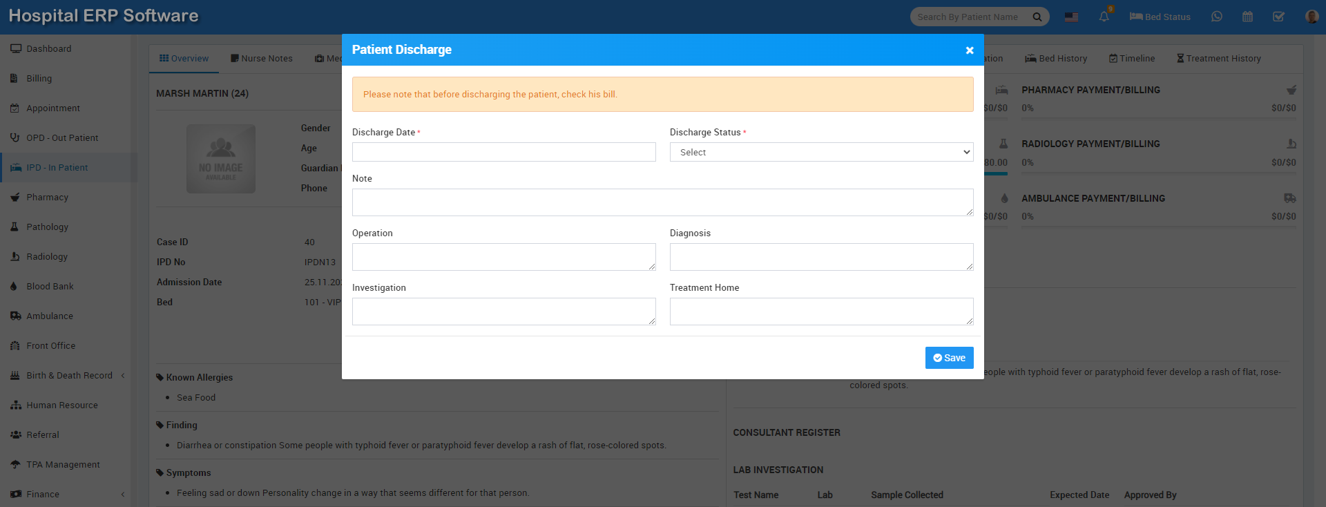 ipd discharge patient