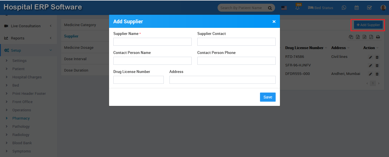 add supplier 